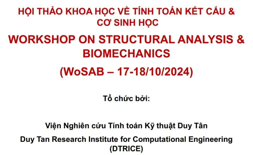 Hội thảo Khoa học về Tính toán Kết cấu & Cơ Sinh học 2024