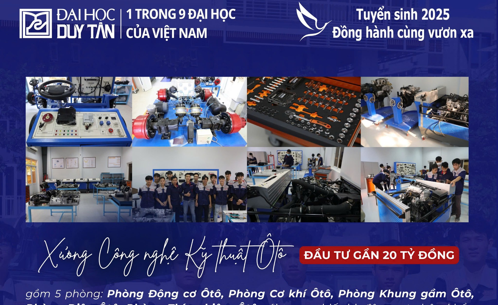 HỌC ĐẠI HỌC - CHỌN NGÀNH CÔNG NGHỆ KỸ THUẬT ÔTÔ DTU TRONG MÙA TUYỂN SINH 2025