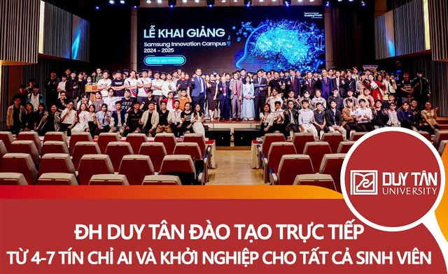 ĐH DUY TÂN ĐÀO TẠO TRỰC TIẾP TỪ 4-7 TÍN CHỈ AI VÀ KHỞI NGHIỆP CHO TẤT CẢ SINH VIÊN