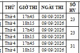 Lịch sát hạch chứng chỉ CNTT Cơ bản và Nâng cao đợt tháng 09/2026