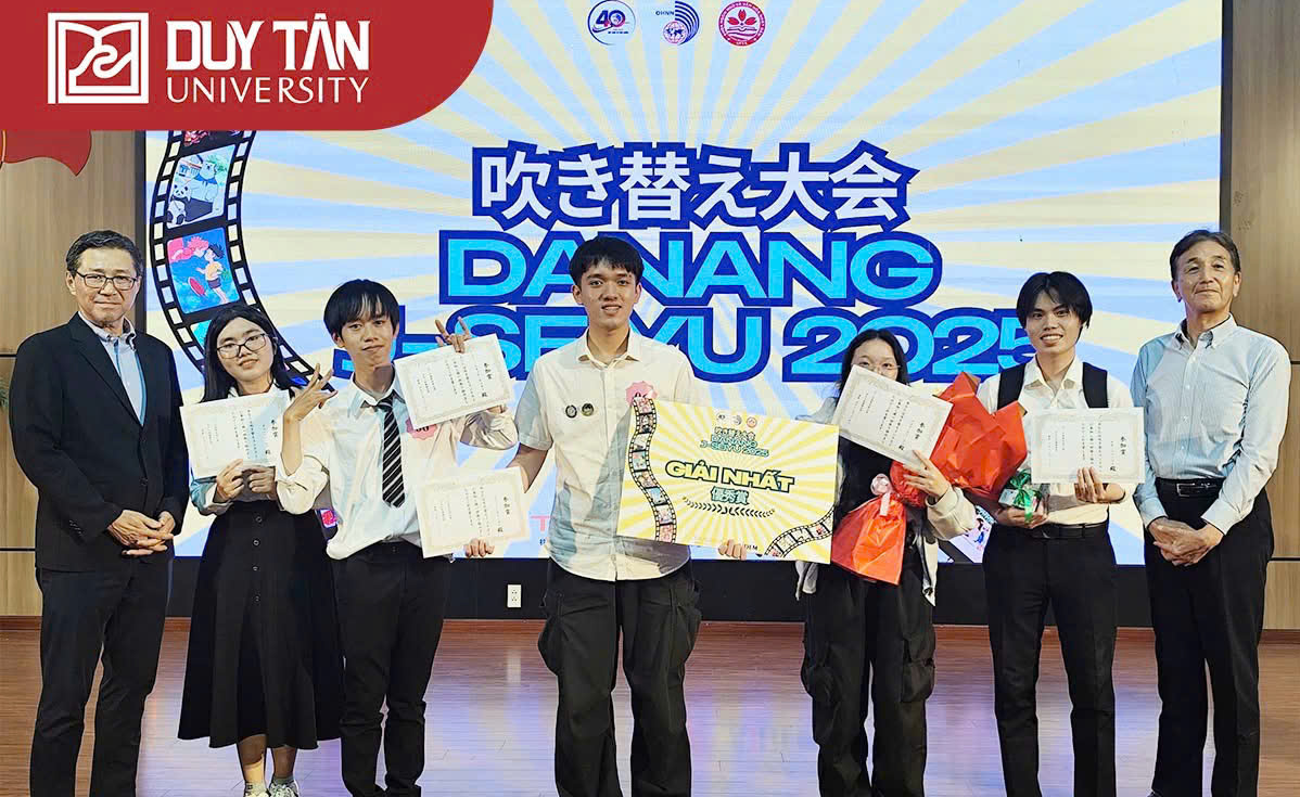 SINH VIÊN ĐẠI HỌC DUY TÂN GIÀNH GIẢI NHẤT CUỘC THI LỒNG TIẾNG PHIM NHẬT BẢN J-SEIYU 2025