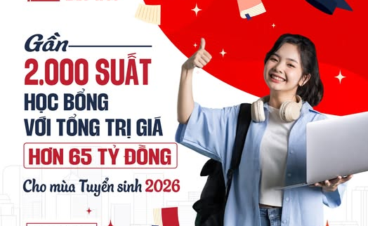 Đại học Duy Tân công bố gần 2.000 suất học bổng tuyển sinh 2026 trị giá hơn 65 tỷ đồng