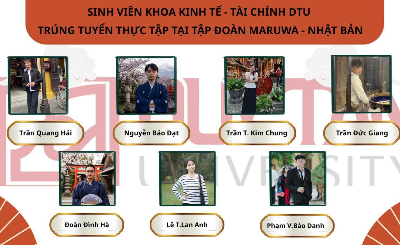 Từ Giảng Đường Đến Đất Nước Mặt Trời Mọc: 14 sinh viên ngành Logistic DTU trúng tuyển thực tập tại Tập đoàn Maruwa (Nhật Bản)