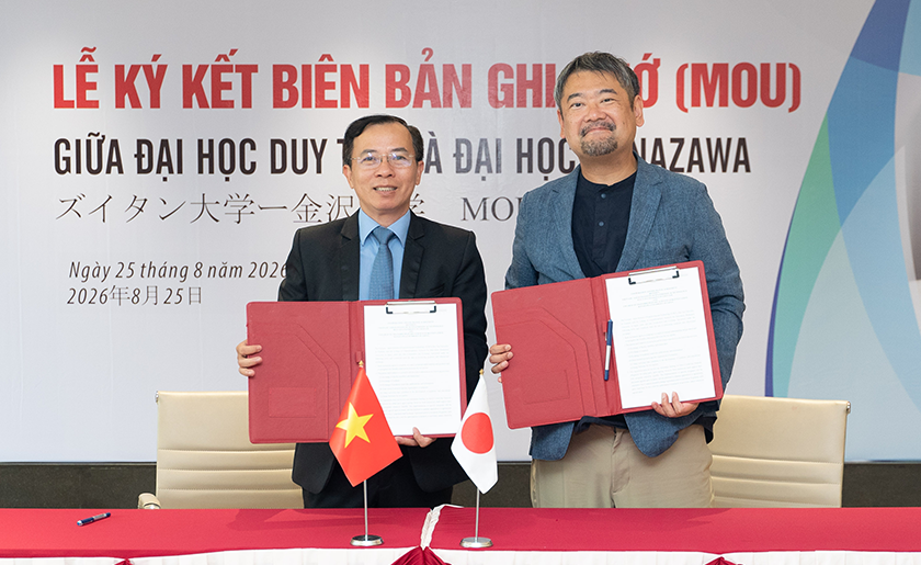 Đại học Duy Tân ký kết MOU với Đại học Kanazawa, Nhật Bản
