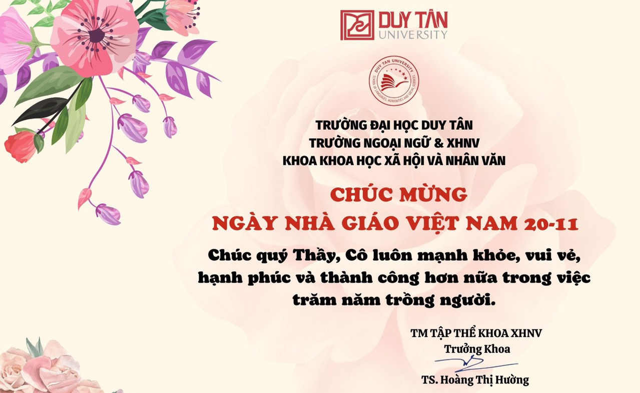 Chúc mừng ngày Nhà giáo Việt Nam 20/11
