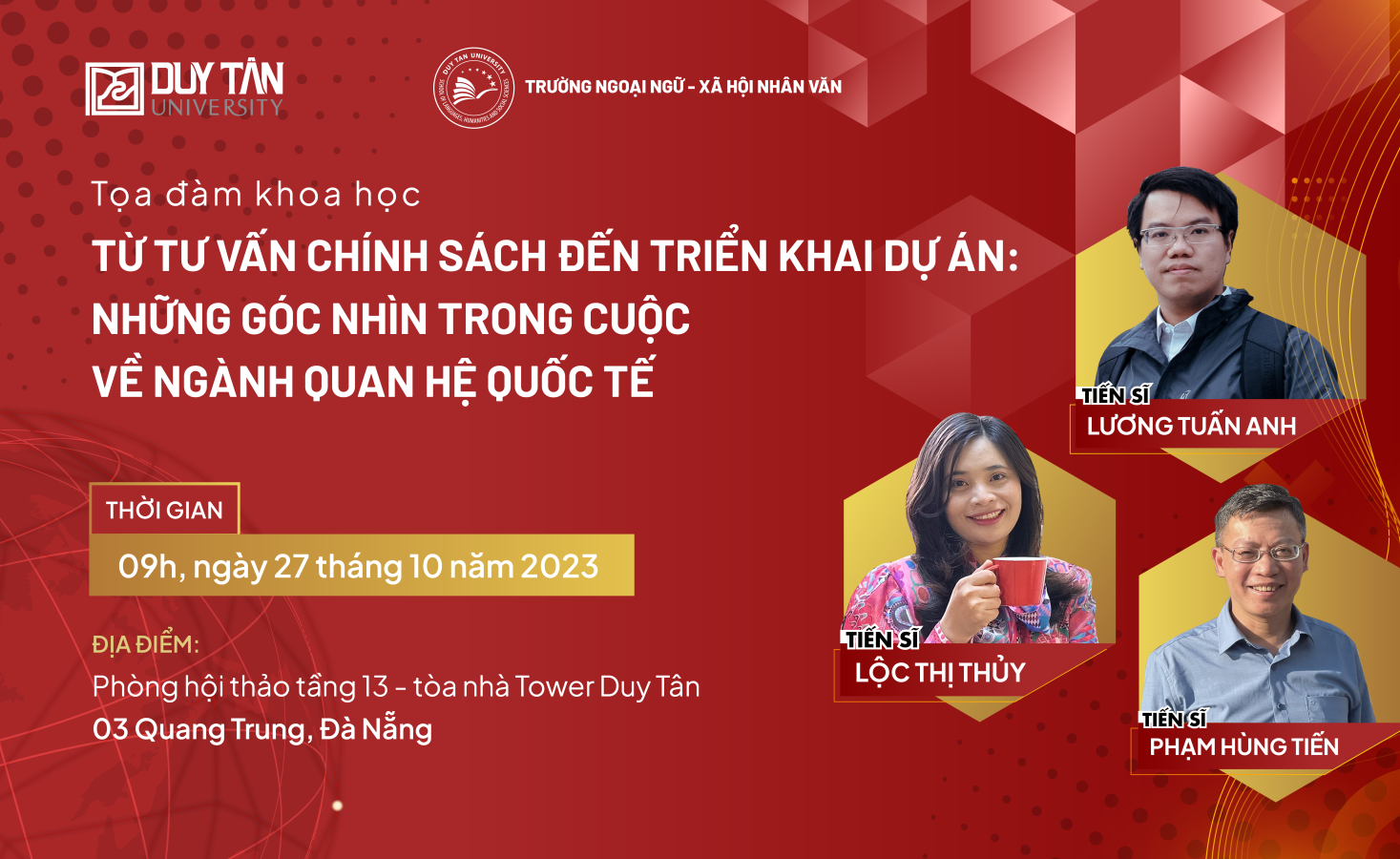 Sắp diễn ra Toạ đàm khoa học về ngành Quan hệ Quốc tế