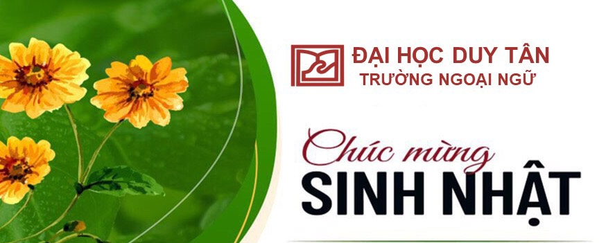 Thư chúc mừng cán bộ, giảng viên  Chi bộ Trường Ngoại Ngữ, Đại học Duy tân