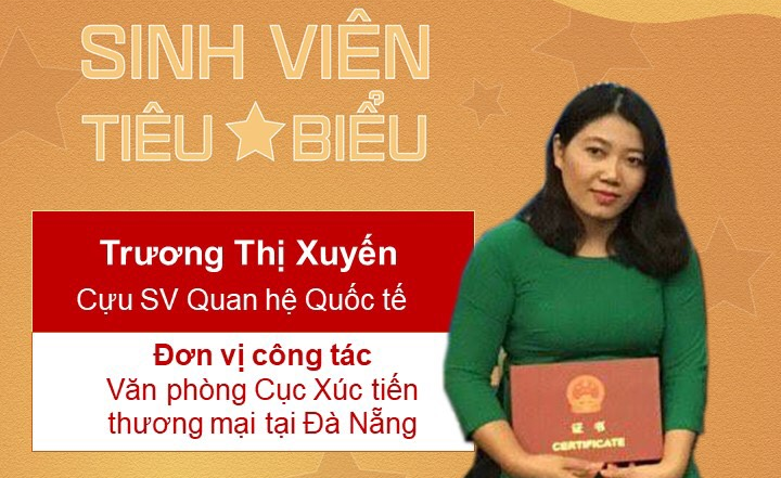 Cựu sinh viên ngành Quan hệ Quốc tế trở thành cán bộ Cục Xúc tiến thương mại Đà Nẵng